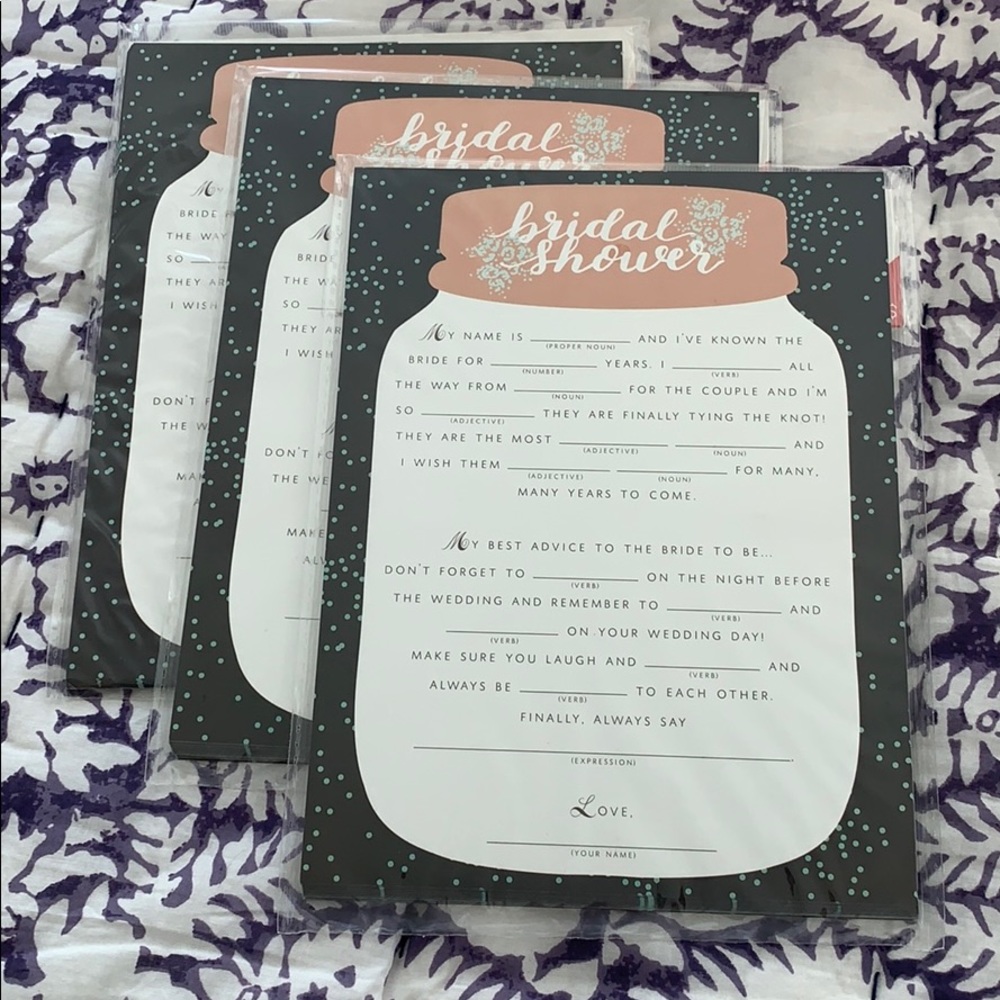 Bridal shower games